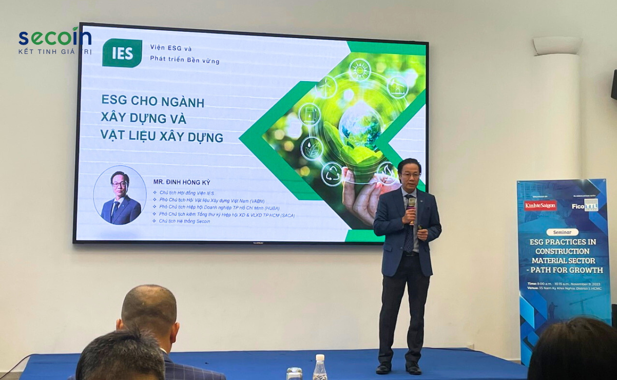 Ông Đinh Hồng Kỳ tham gia Talkshow Thực hành ESG – Hướng đi cho ngành Vật liệu xây dựng